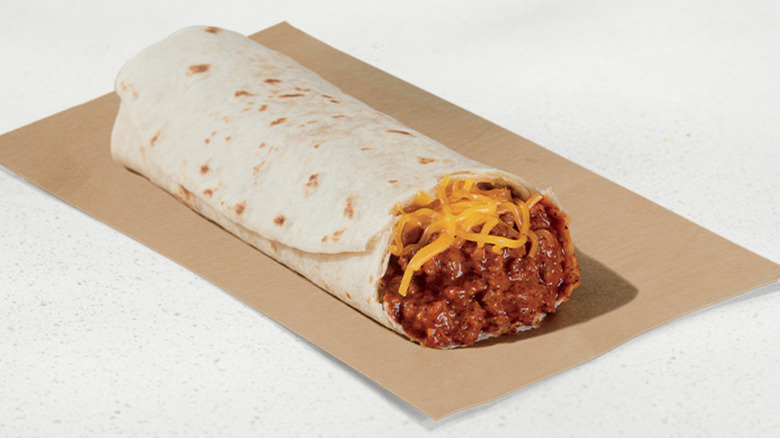 Taco Bell product shot of Chili Cheese Burrito