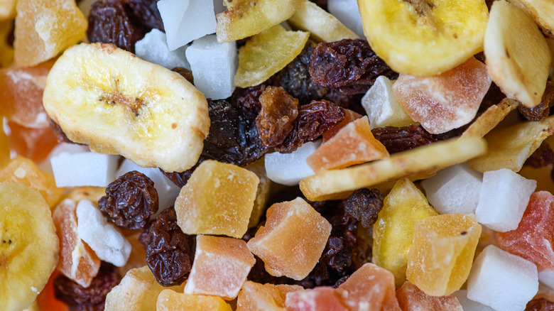 Close up of assorted dried fruits