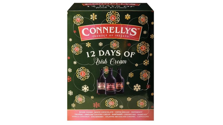 Connellys 12 Days of Irish Cream advent calendar against a white background