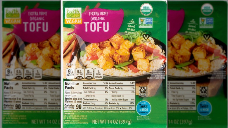 Earth Grown organic tofu