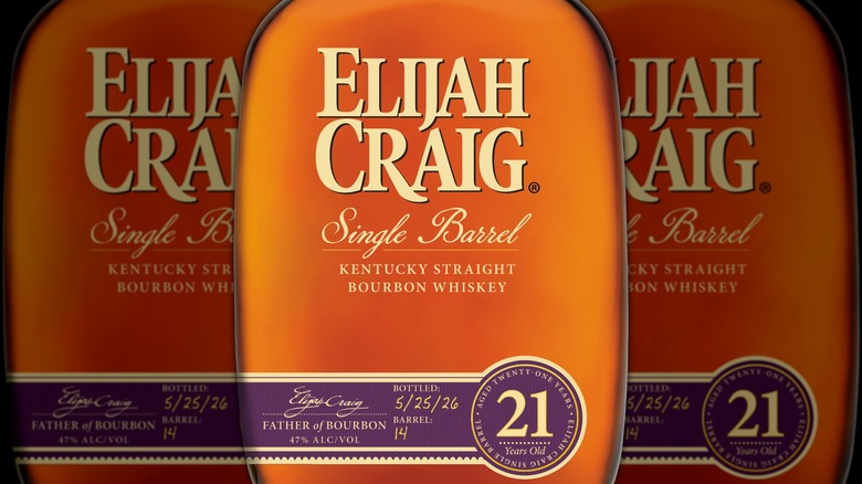 elijah craig 21 year old single barrel bourbon