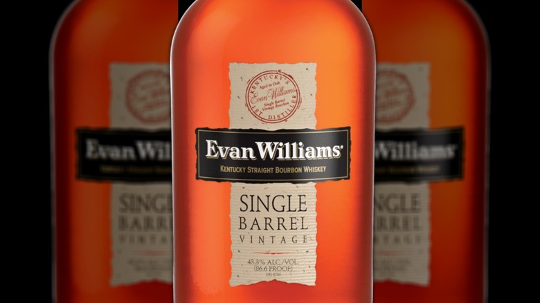 Evan Williams single barrel bourbon