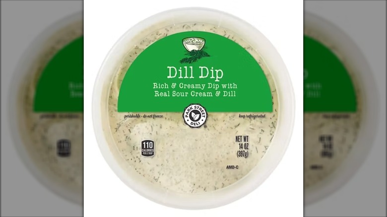 Aldi's Dill Veggie Dip container