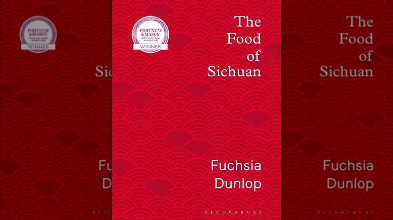 A mirrored image of The Food of Sichuan cookbook