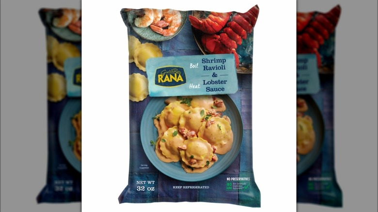Bag of Rana Shrimp Ravioli With Lobster Sauce