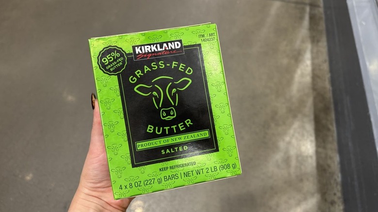 kirkland signature grass-fed butter package