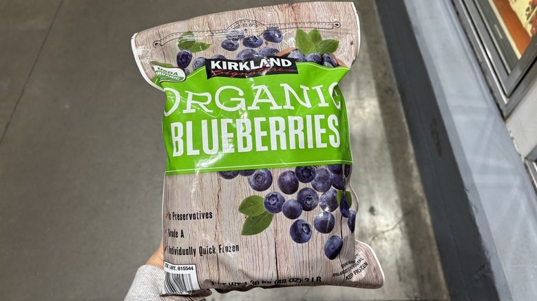 kirkland signature frozen blueberries package