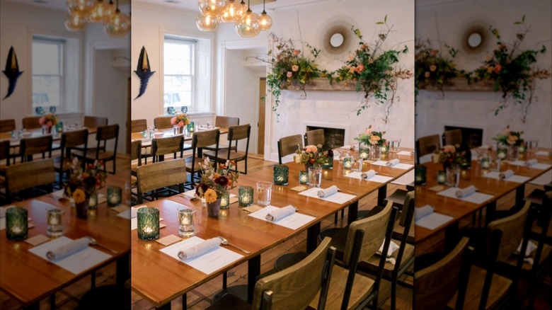 Restaurant interior of Field and Main in Marshall Virginia