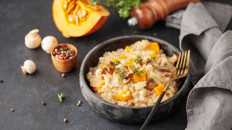 Butternut squash risotto