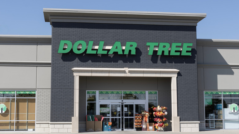 Dollar Tree building against blue sky
