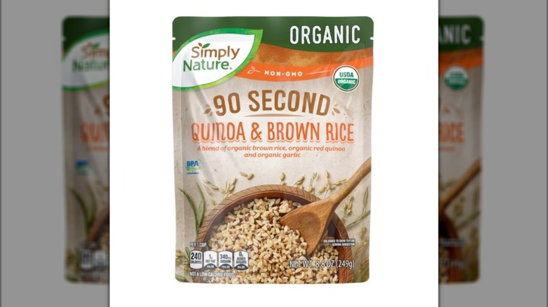 Package of Simply Nature 90 Second Quinoa & Brown Rice