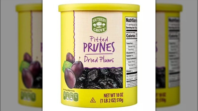 Tub of Southern Grove Pitted Prunes