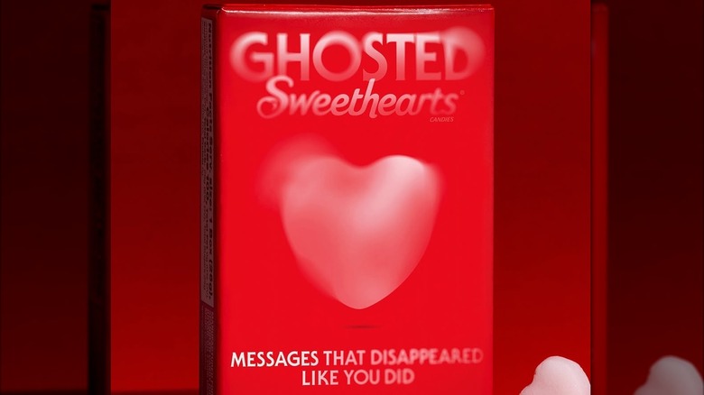 Red Ghosted Sweetheart package on red background