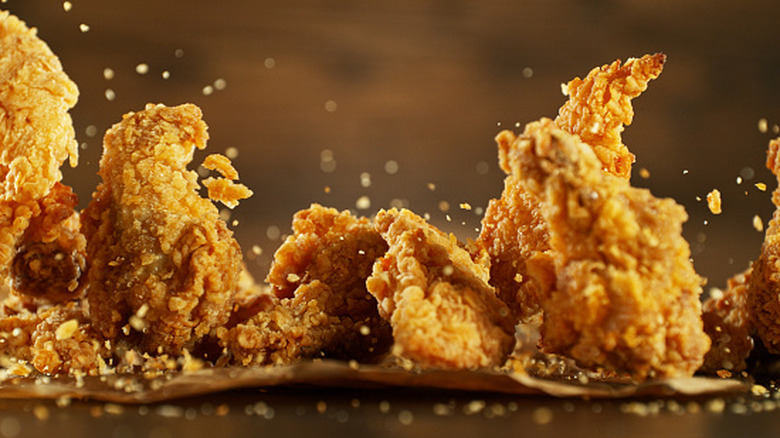 multiple pieces of fried chicken
