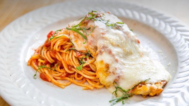 plate of chicken parmesan from Wild NYC