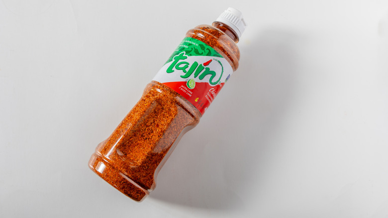 A bottle of tajín