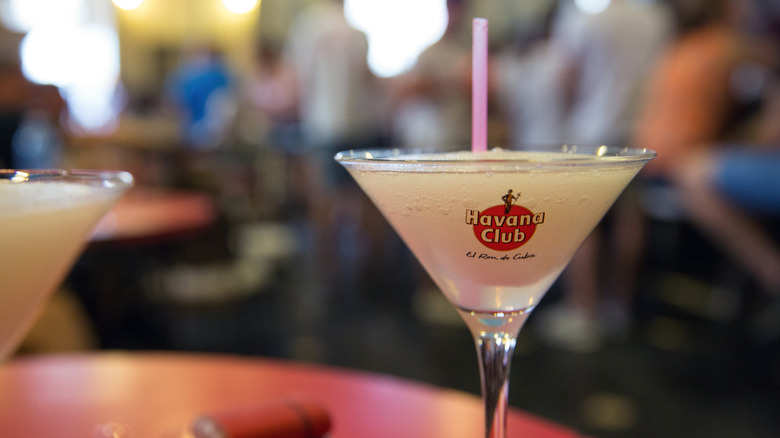 Havana Club martini glass
