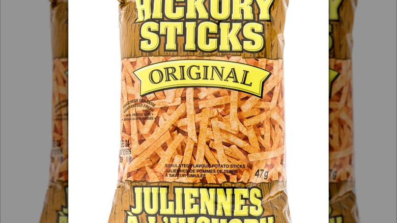 A package of Hostess Hickory Sticks on white background