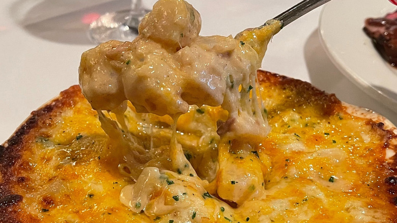 The smoked gouda & bacon au gratin potatoes from Morton's The Steakhouse