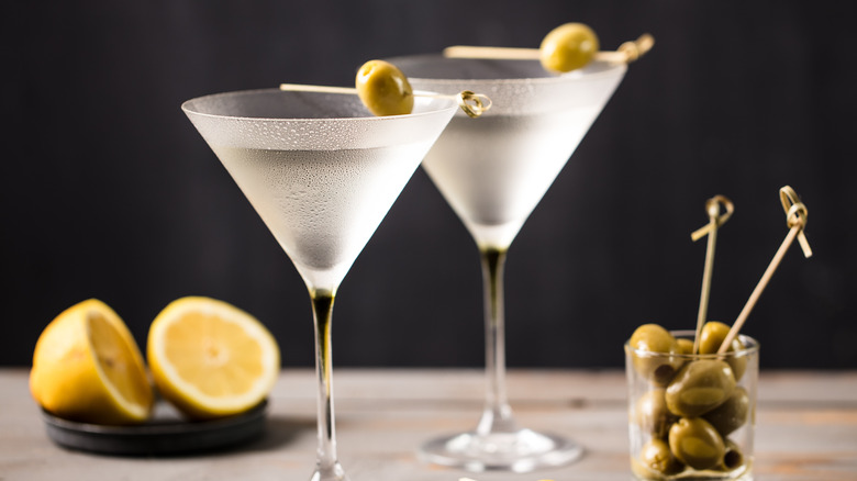 Two vodka martini