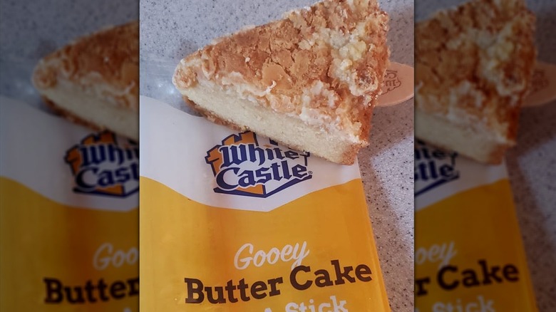White Castle Gooey Butter Cake on a Stick on wrapper