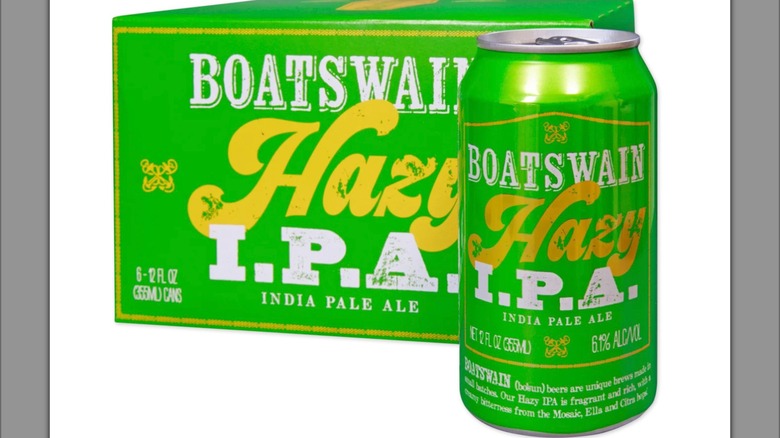 Boatswain Hazy IPA can close up
