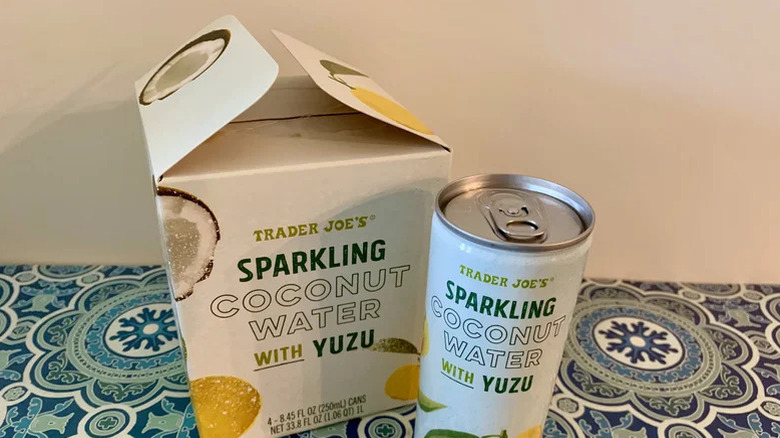 Can of Sparkling Coconut Water with Yuzu
