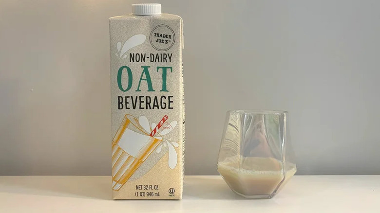 Non-Dairy Oat Beverage in a glass