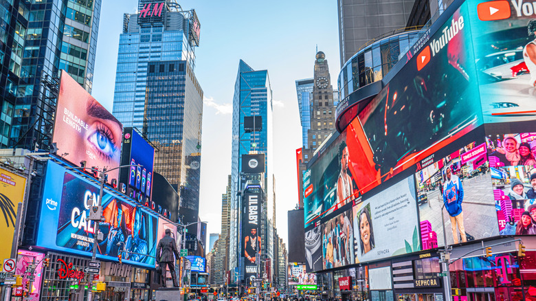 billboards at Time's Square