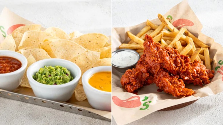 Chili's lunch deal with appetizer and main entree