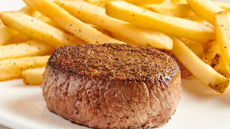 Outback Steakhouse fries and steak