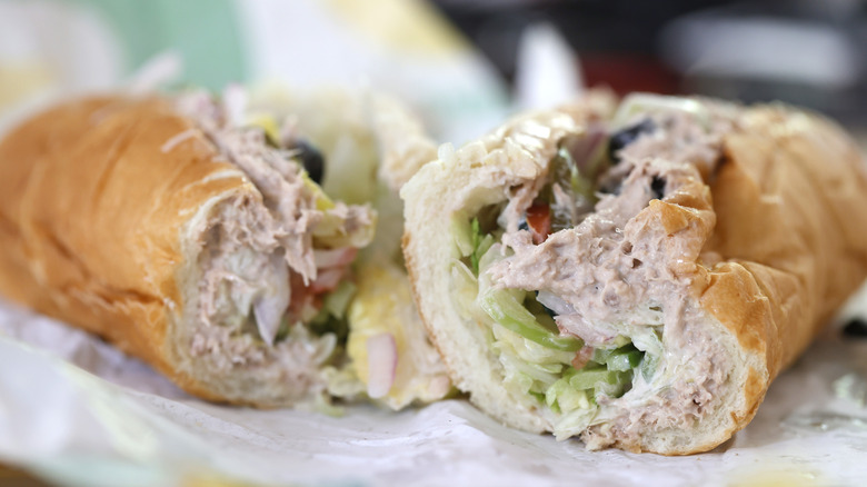 Subway tuna sandwich