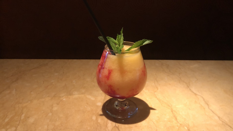 Georgia Peach cocktail from Cheesecake Factory.