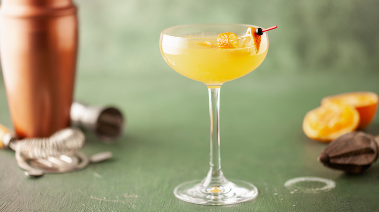 Corpse Reviver No. 2 with shaker in background