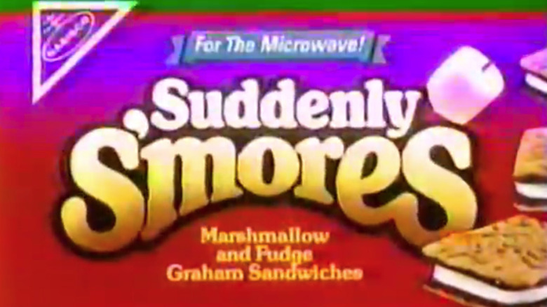 Close up of Suddenly S'mores package from TV commercial