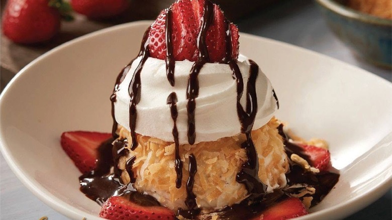 Sydney's sinful sundae on a white plate
