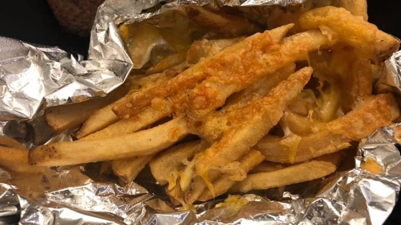 An unappetizing order of Aussie cheese fries from Outback