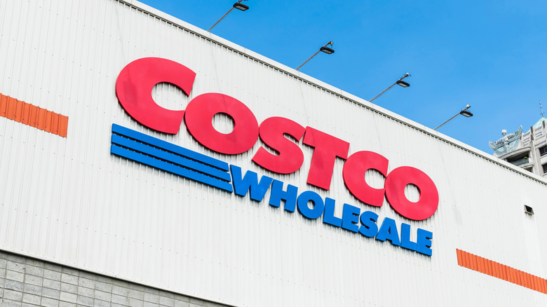Costco Wholesale sign on side of building