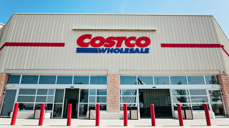 Costco Wholesale sign on front of building