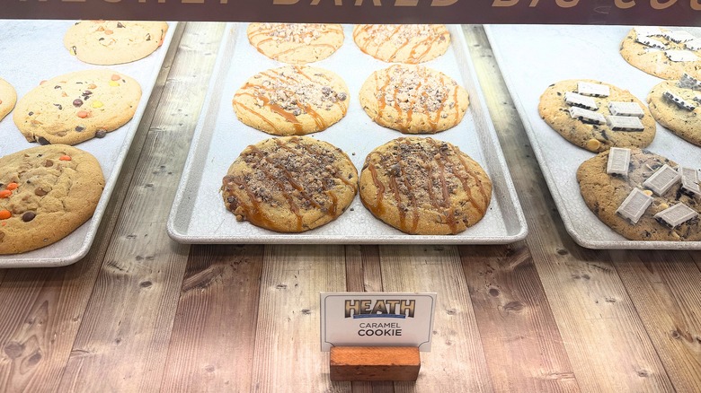 Picture of Heath Caramel Cookie in case at Hershey's Chocolate World