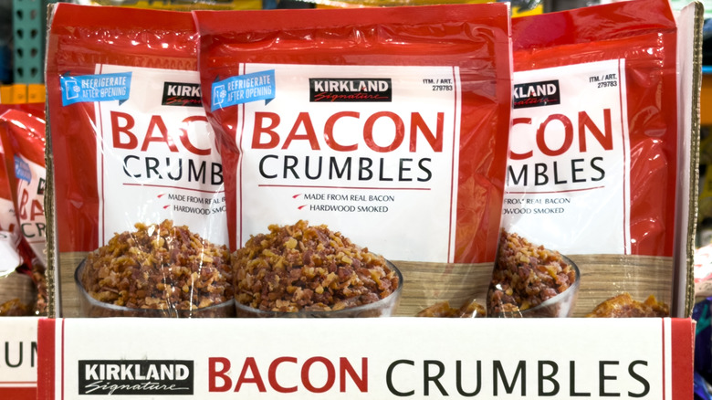 Kirkland Bacon Crumbles on Display on shelf