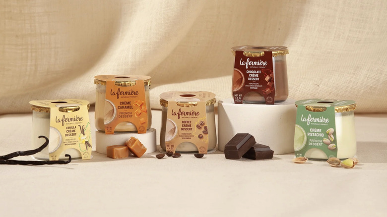 selection of cups of La Fermière yogurt