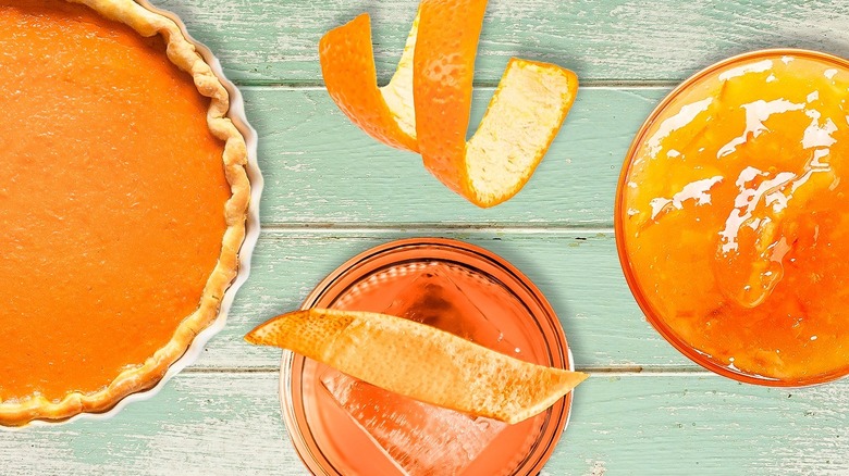 Tangerine peels, marmalade, and pie 