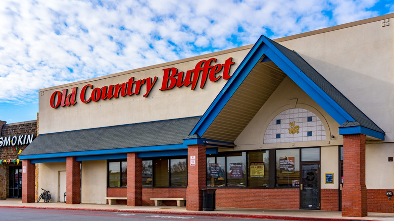 Old Country Buffet building with sign on building