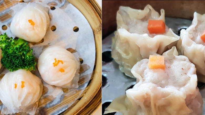Two dumplings side by side