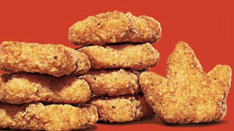 Crown-shaped chicken nuggets