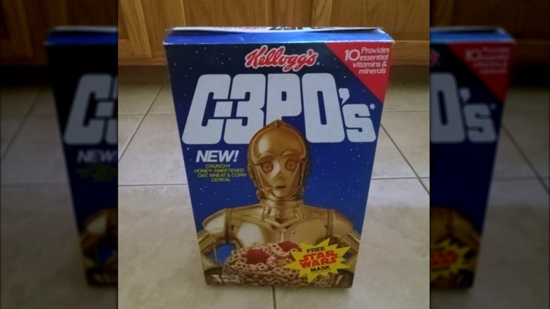 A box of C3PO's on a kitchen floor