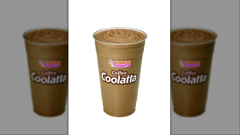 Coffee Coolatta on white background