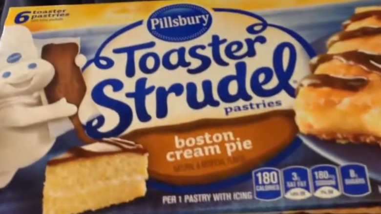 Box of Pillsbury Borston Cream Pie Toaster Strudel