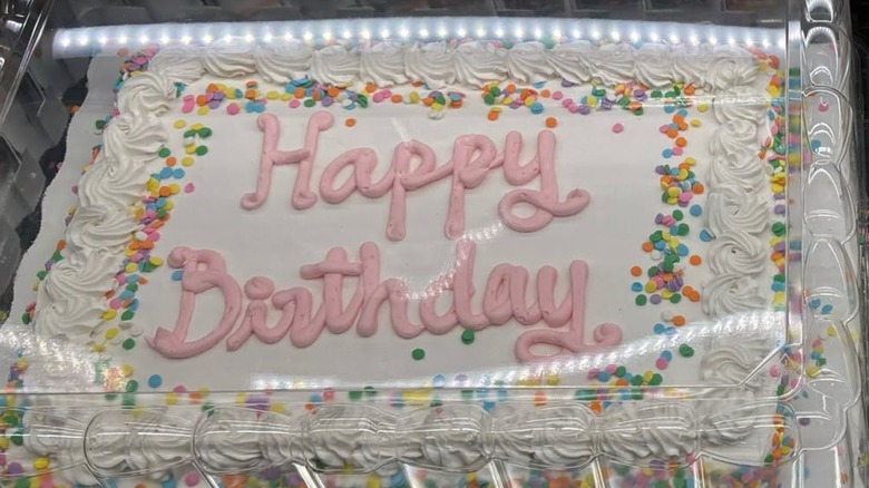 Sam's Club happy birthday half sheet cake